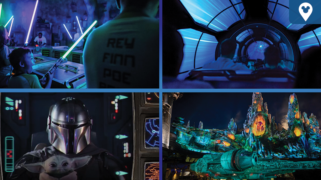 Star Wars en Disneyland, Disney World y Disney Cruise Line Experiencias de Star Wars en Disney Parks y Disney Cruise Line con Galaxy's Edge, The Mandalorian, Grogu y Millennium Falcon