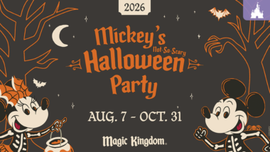 Mickey’s Not-So-Scary Halloween Party 2026 en Magic Kingdom con Cinderella Castle decorado para Halloween