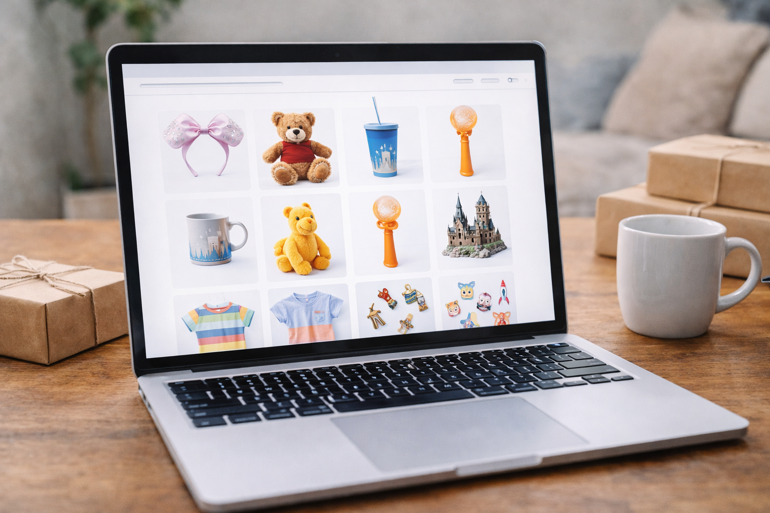 Tienda de souvenirs y mercancía