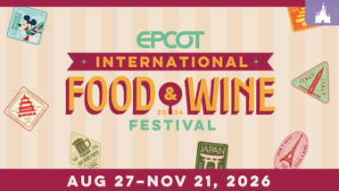 EPCOT International Food and Wine Festival 2026 con fechas del 27 de agosto al 21 de noviembre